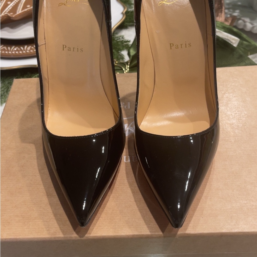Christian Louboutin Black Patent Heels